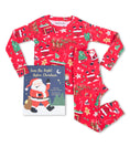 Load image into Gallery viewer, Twas The Night Before Christmas - Red Flat Pack Pajama Set With Book