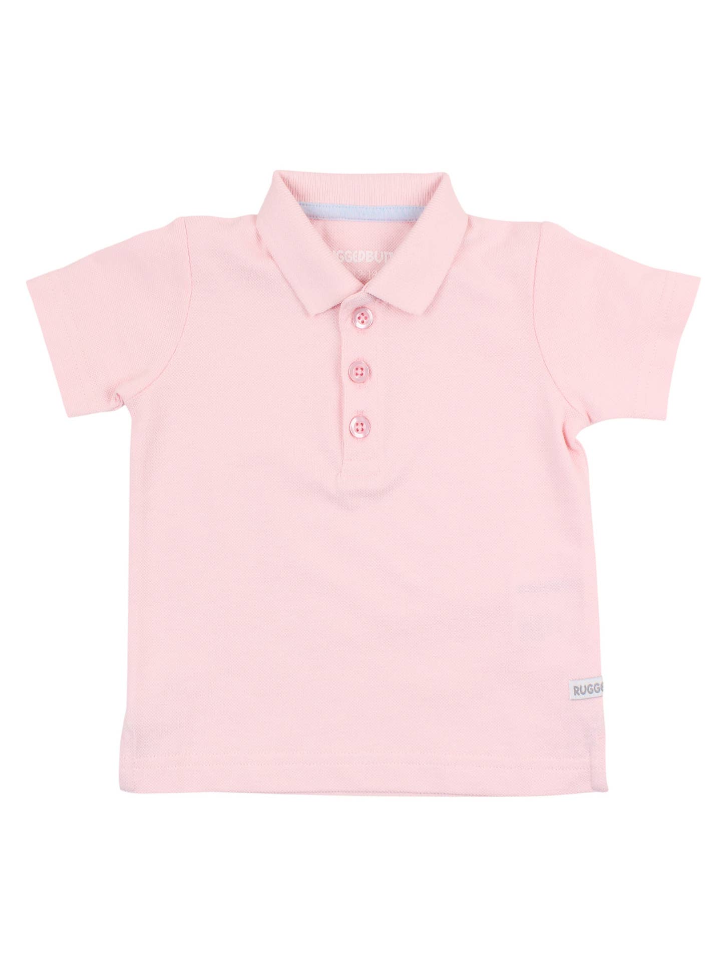 Boys Pink Pique Short Sleeve Polo Shirt