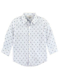 Load image into Gallery viewer, Boys Anchors Ahoy Stripe Long Sleeve Button Down Shirt
