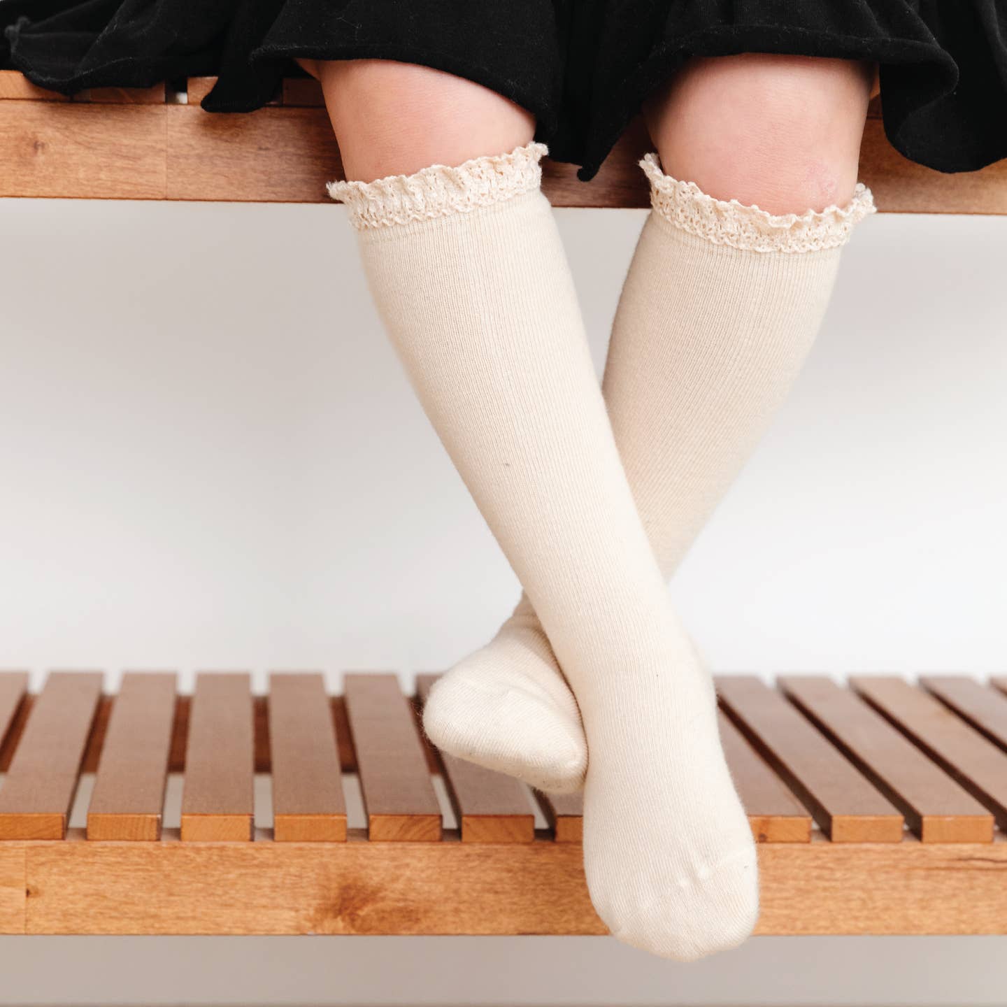 Lace Top Knee High Sock 3-Pack