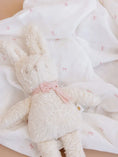 Load image into Gallery viewer, Pink Bow Baby Girl Organic Cotton Muslin Swaddle
