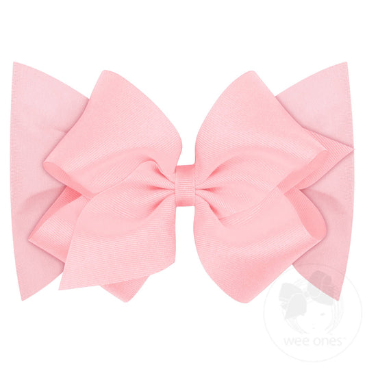 Small King Grosgrain Bow Matching Cotton Jersey Baby Headband