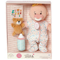 Load image into Gallery viewer, Love, Stella Sleepy Time Set Peach Doll with Blonde Tuft
