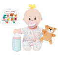 Load image into Gallery viewer, Love, Stella Sleepy Time Set Peach Doll with Blonde Tuft
