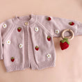 Load image into Gallery viewer, Cotton Strawberry Flower Baby Cardigan Sweater
