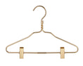 Load image into Gallery viewer, Kids Gold Aluminum Hanger W/ Clips (5 Pcs Per Paper Sleeve)
