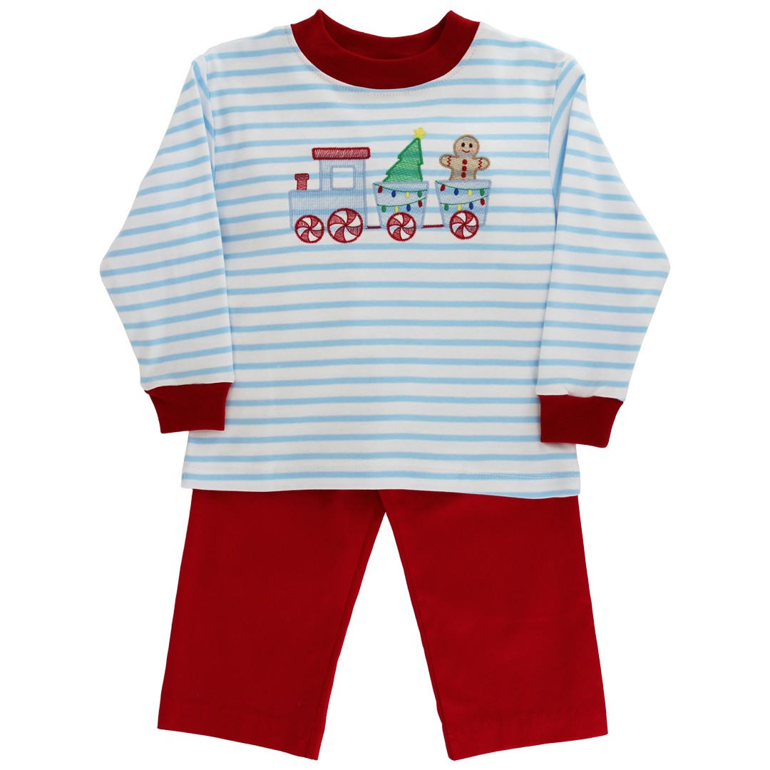 Gingerbread Express-Boys Pant Set