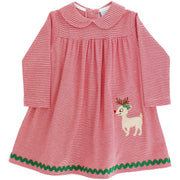 Reindeer Games-Knit Dress With Collar