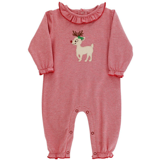 Reindeer Games - Kendall Girls Knit Romper