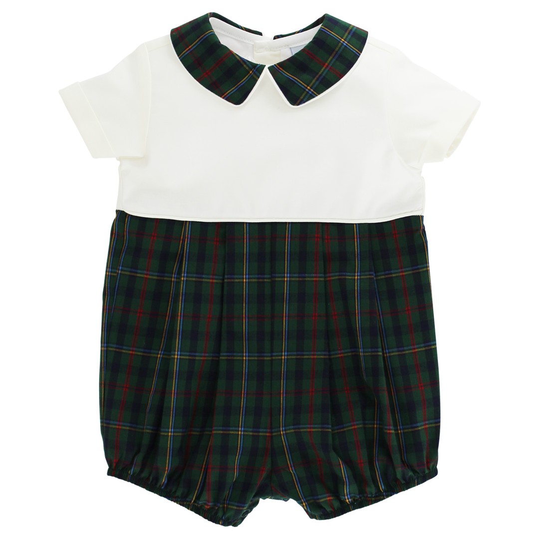 Watson Plaid-Dressy Bub Short Romper