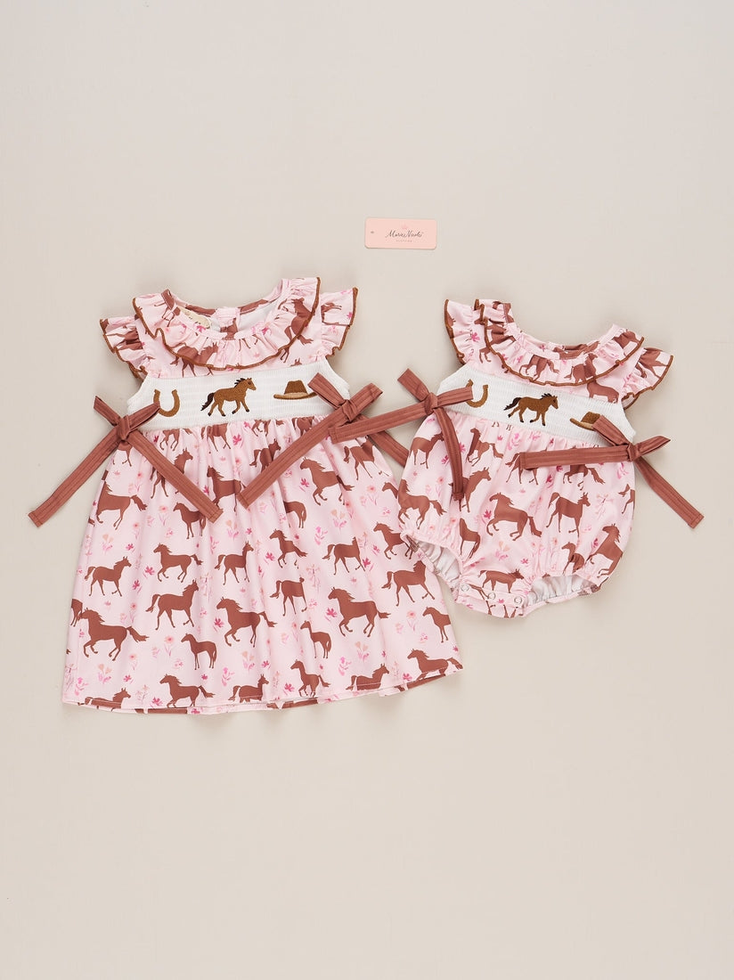 Smocked Horse Dress