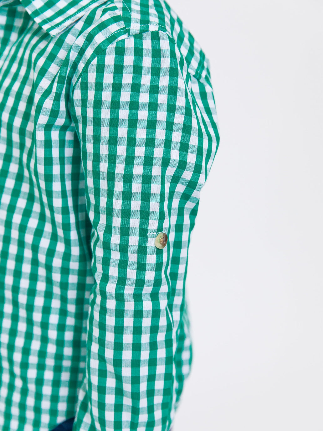 Classic Gingham Long Sleeve Button Down Shirt