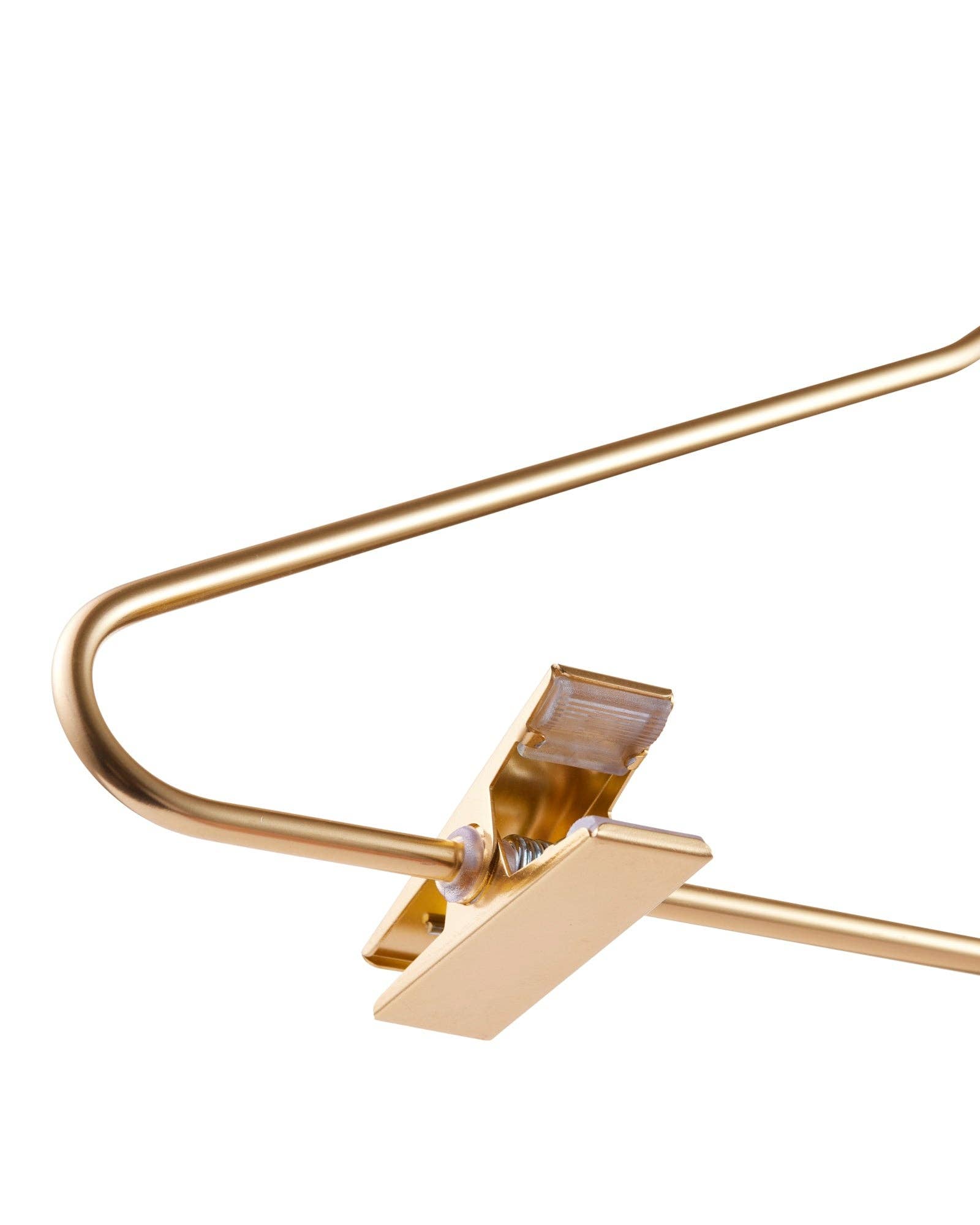 Kids Gold Aluminum Hanger W/ Clips (5 Pcs Per Paper Sleeve)