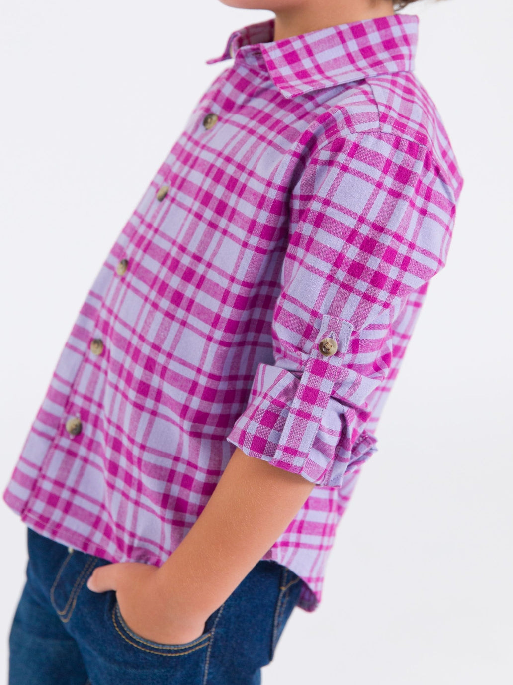Harper Plaid Long Sleeve Button Down Shirt