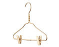 Load image into Gallery viewer, Kids Gold Aluminum Hanger W/ Clips (5 Pcs Per Paper Sleeve)
