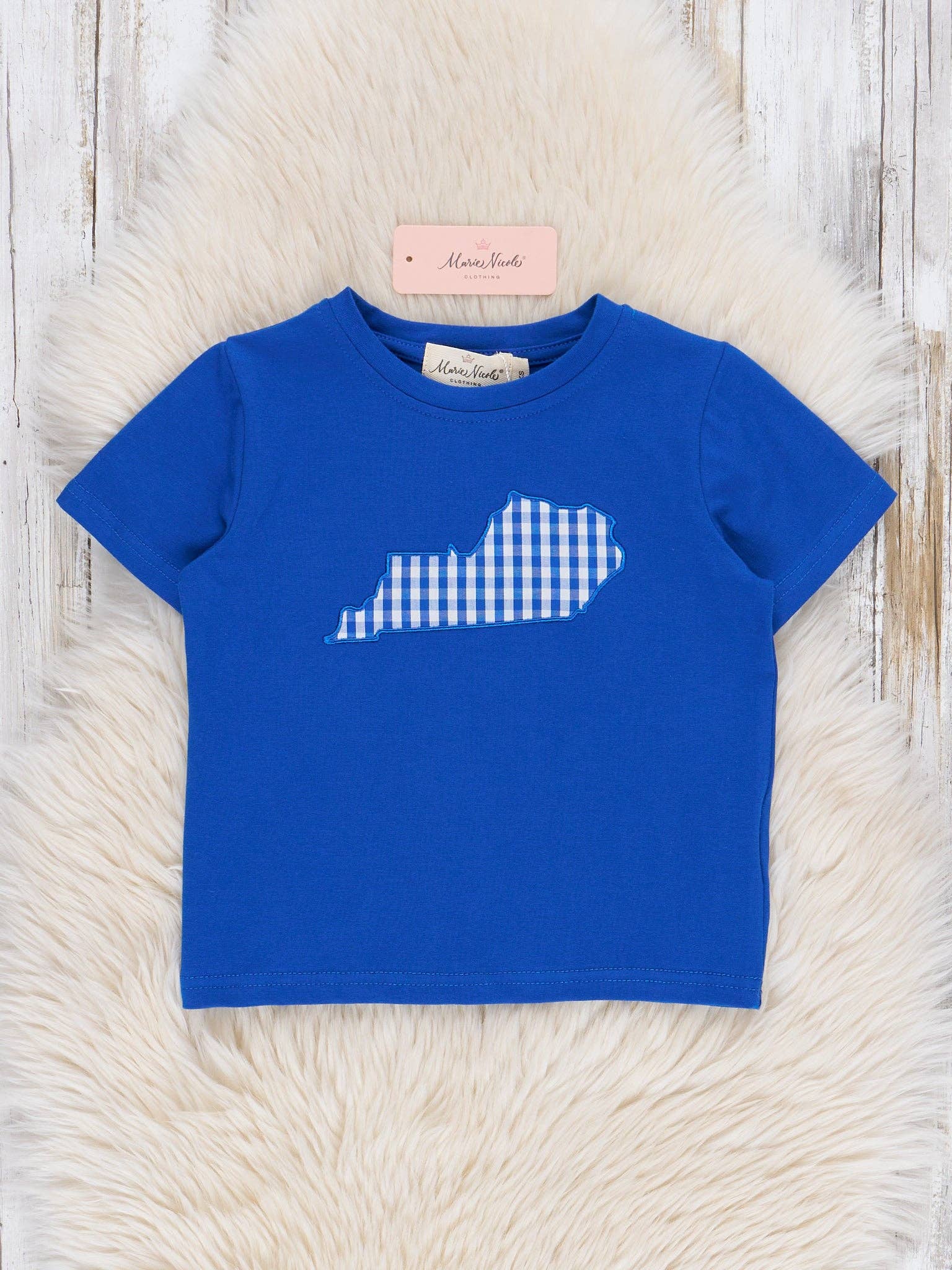 Kentucky Embroidered Gingham Shirt