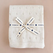 Organic Cotton Heirloom Pique Baby Blanket