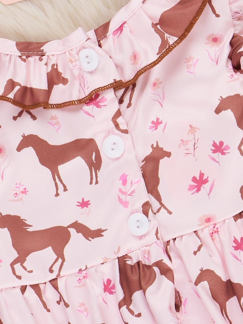 Smocked Horse Dress
