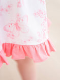 Load image into Gallery viewer, Baby Girls Bubblegum Pink Butterfly Garden Toile Knit Swing Top & Bloomer Set
