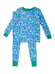 Softsnooze Boys Blue Lucky Day Long Sleeve Pajama Set