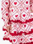 Load image into Gallery viewer, Girls Pink Sweetheart Plaid Cotton Gauze Tiered Ruffle Dress
