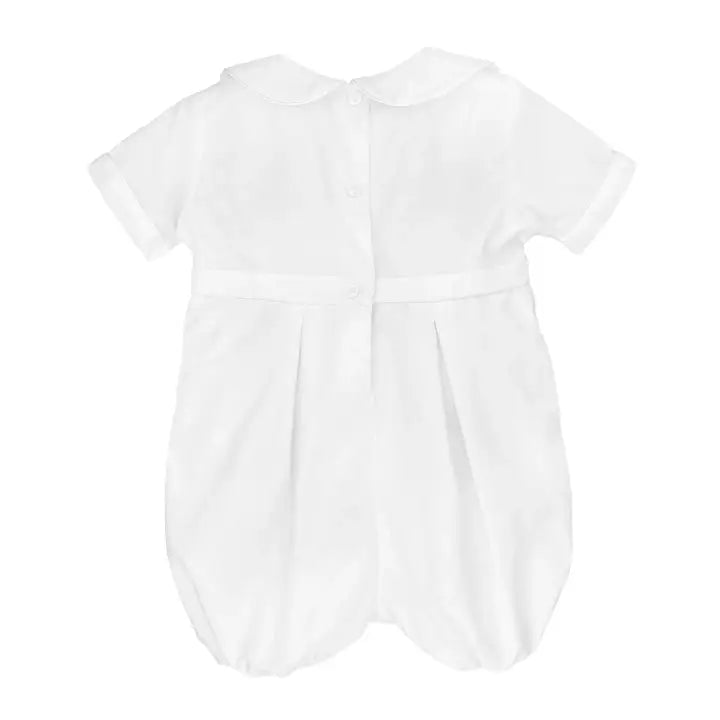 Embroidered Cross Christening Romper