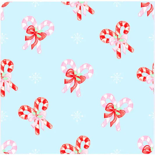 Candy Cane Bows Zipper Onesie