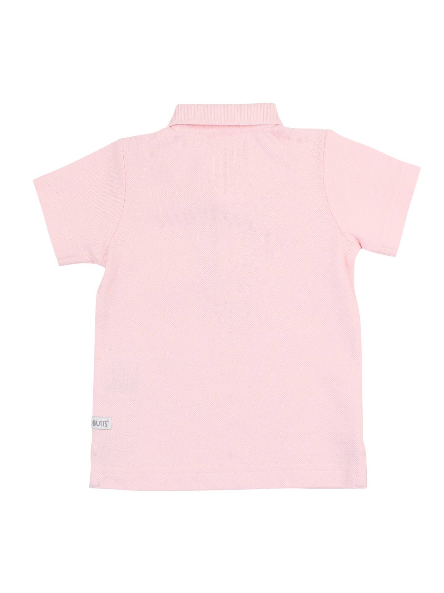 Boys Pink Pique Short Sleeve Polo Shirt