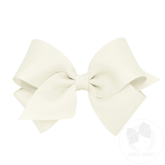 Small Solid Grosgrain Basic Bow