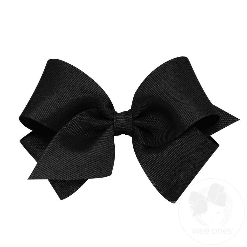 Small Solid Grosgrain Basic Bow