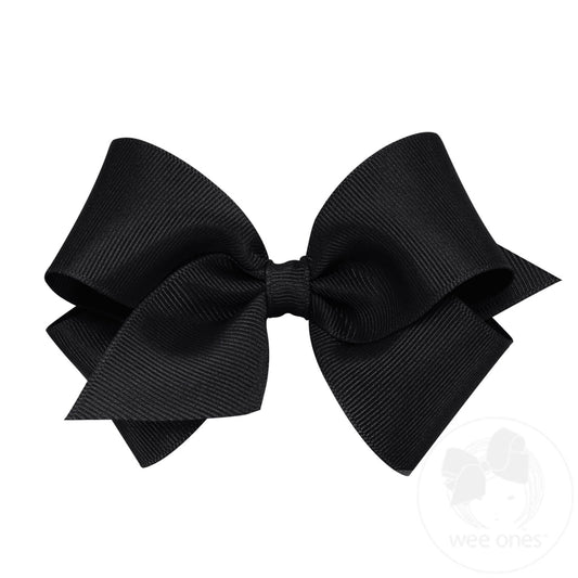 Small Solid Grosgrain Basic Bow