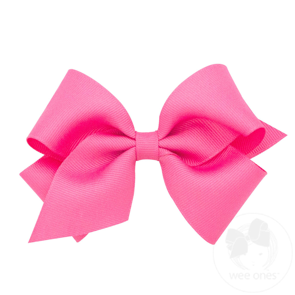 Small Solid Grosgrain Basic Bow