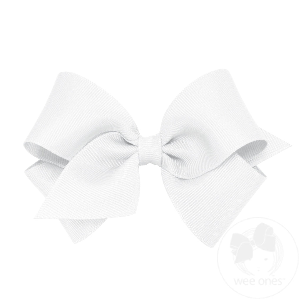 Small Solid Grosgrain Basic Bow