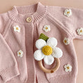 Load image into Gallery viewer, Flower Cotton Crochet Teether Rattle Toy
