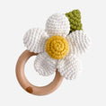 Load image into Gallery viewer, Flower Cotton Crochet Teether Rattle Toy
