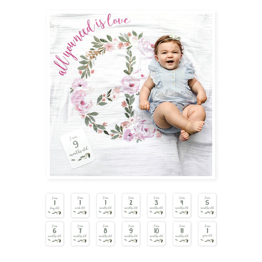 Milestone Blanket - All you need is Love