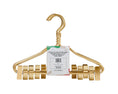 Load image into Gallery viewer, Kids Gold Aluminum Hanger W/ Clips (5 Pcs Per Paper Sleeve)
