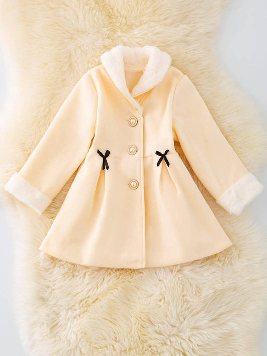 Lined Jacket with Cozy Fur Trim