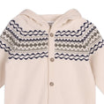 Load image into Gallery viewer, Fair Isle Jacquard Sweater Knit Baby Hooded Jumpsuit
