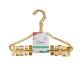 Load image into Gallery viewer, Kids Gold Aluminum Hanger W/ Clips (5 Pcs Per Paper Sleeve)
