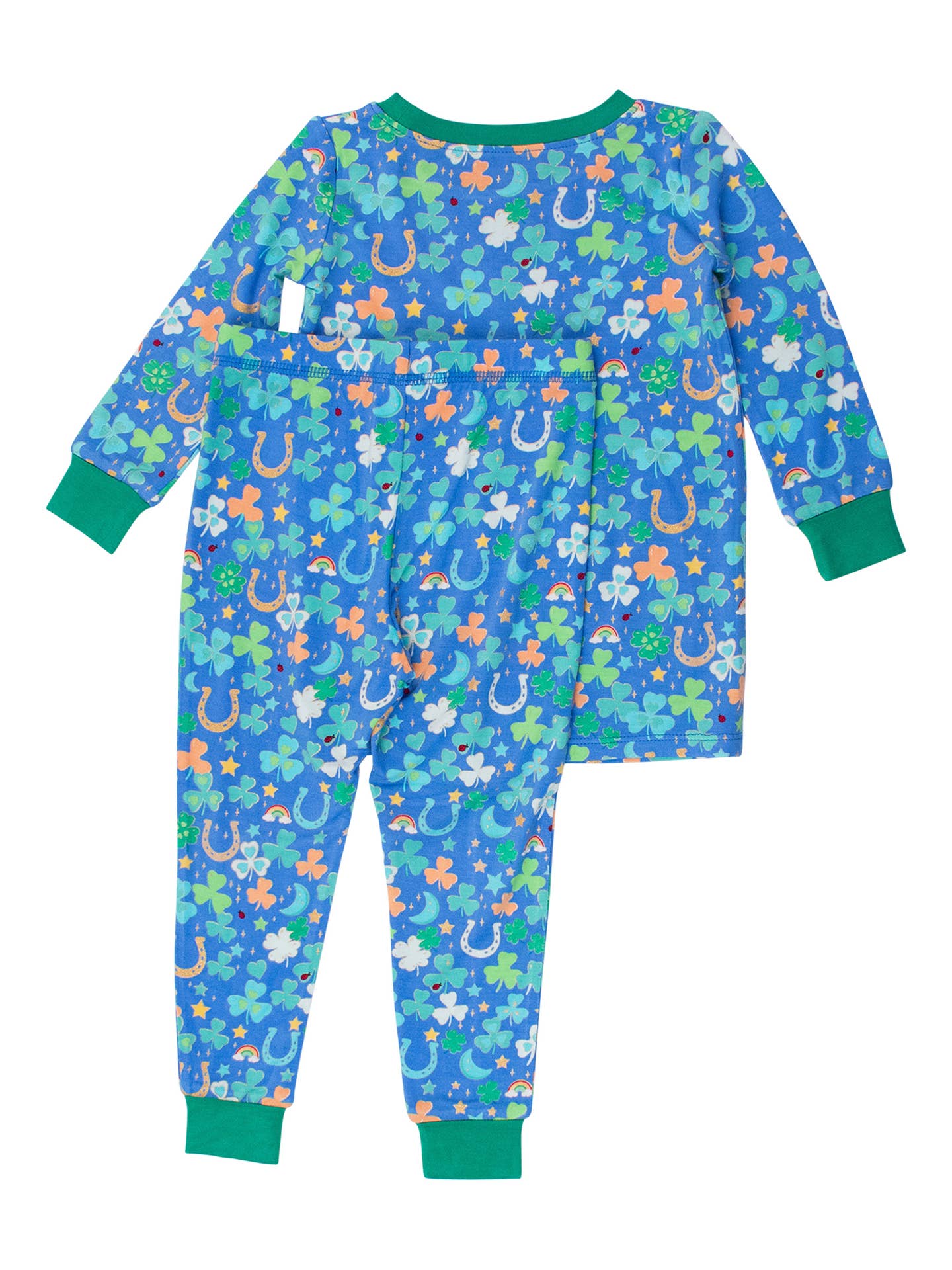 Softsnooze Boys Blue Lucky Day Long Sleeve Pajama Set
