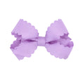 Load image into Gallery viewer, Mini Grosgrain Hair Bow with Scalloped Edge
