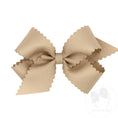 Load image into Gallery viewer, Medium Grosgrain Hair Bow with Scalloped Edge
