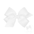 Load image into Gallery viewer, Medium Grosgrain Hair Bow with Scalloped Edge
