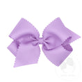 Load image into Gallery viewer, King Grosgrain Hair Bow Scalloped Edge

