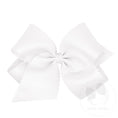 Load image into Gallery viewer, King Grosgrain Hair Bow Scalloped Edge
