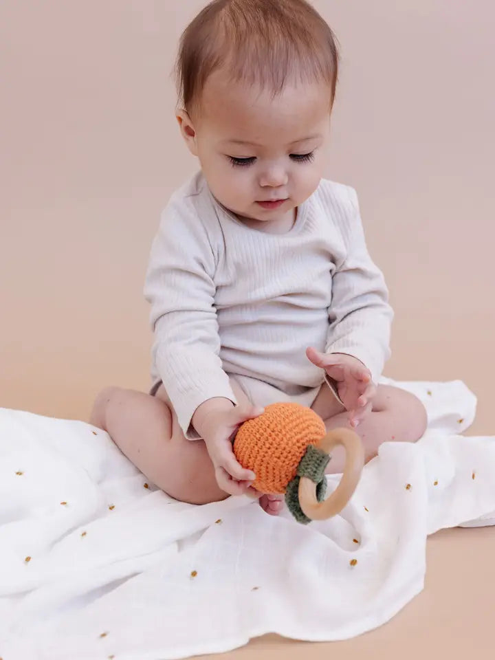 Bee Baby Organic Muslin Swaddle Blanket