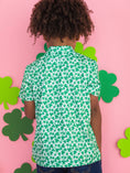 Load image into Gallery viewer, Boys Tiny Clover Field Knit Short Sleeve Performance Polo
