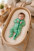 Load image into Gallery viewer, Bamboo_Clover_Field_Footed_Pajama_RuffleButts_+_RuggedButts_5SL0951_00_P1120_03M00_2
