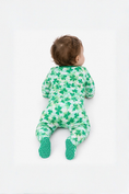 Load image into Gallery viewer, Bamboo_Clover_Field_Footed_Pajama_RuffleButts_+_RuggedButts_5SL0951_00_P1120_0612M_2
